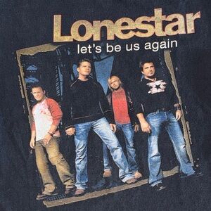 Lonestar "Let's Be Us Again" Black Band Tee vintage band t-shirt